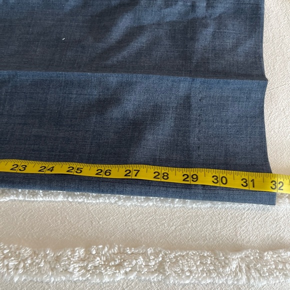 Vtg Majer 34x32 Blue USA Made Flat Front Mens Dress Pants High Quality - Picture 15 of 15